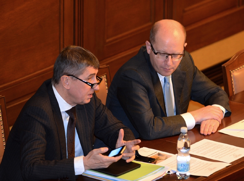 Andrej Babiš (vlevo) a Bohuslav Sobotka.