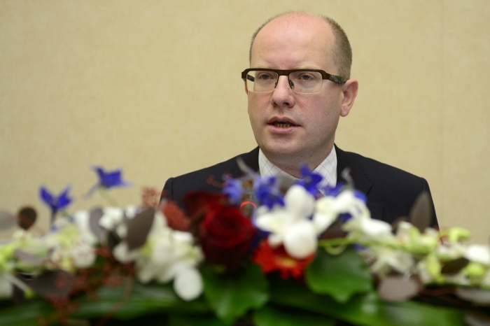 Premiér Bohuslav Sobotka (ČSSD).