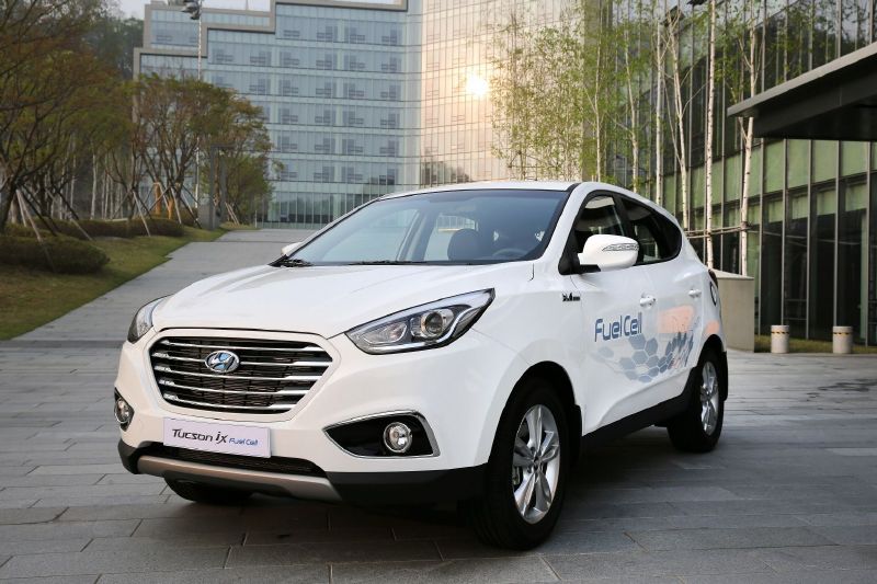 Hyundai Tuscon ix s pohonem na palivové články.