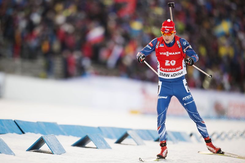 Ondřej Moravec se ve stíhačce posunul oproti sprintu o jedno místo na devátou pozici.