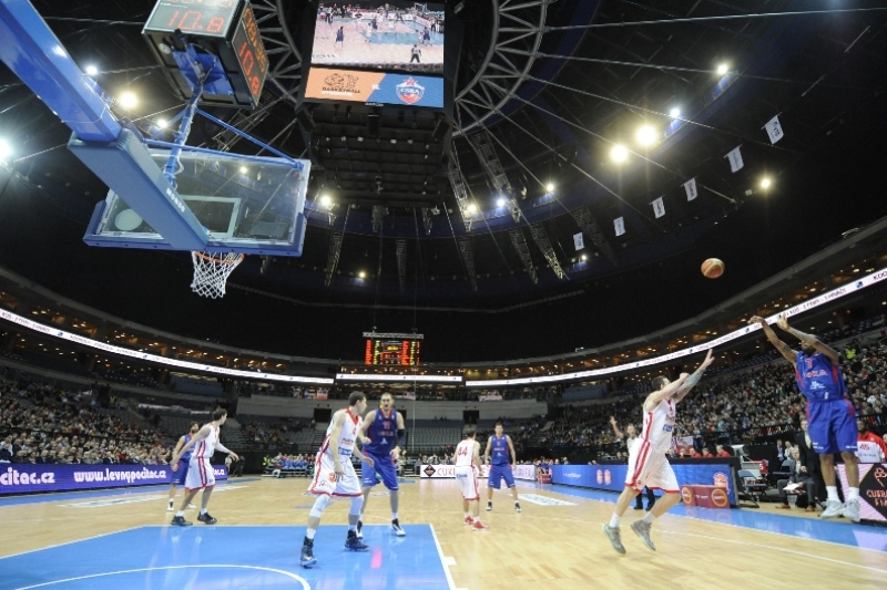 Ilustrační foto z utkání ČEZ Basketbal Nymburk vs. CSKA Moskva.