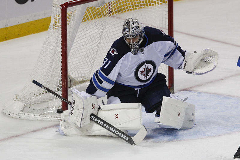 Ondřej Pavelec se dostal na nejlepší úspěšnost zákroků v kariéře.