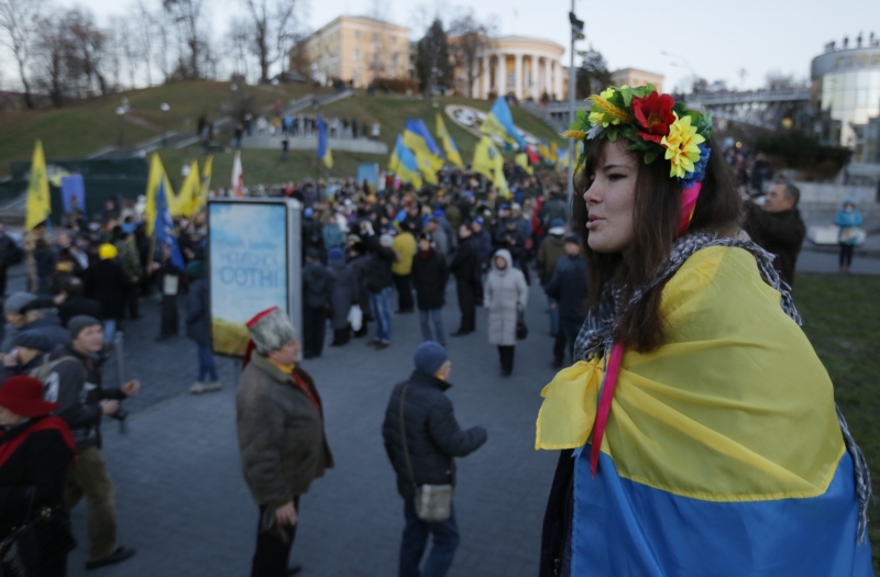 Ukrajinská demonstrace (ilustrační foto).