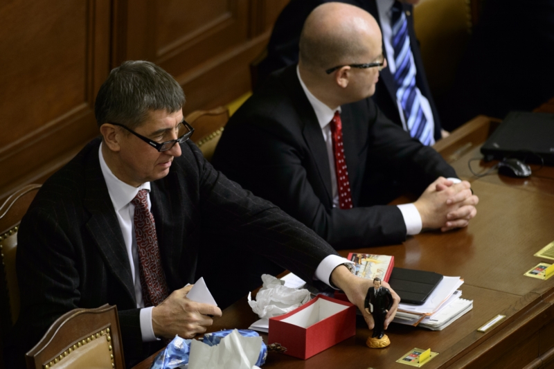 Andrej Babiš (vlevo).