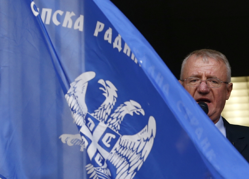 Vojislav Šešelj po návratu z Haagu.