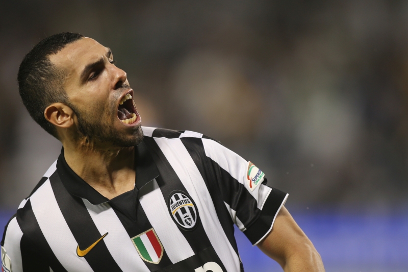 Carlos Tévez v dresu Juventusu.