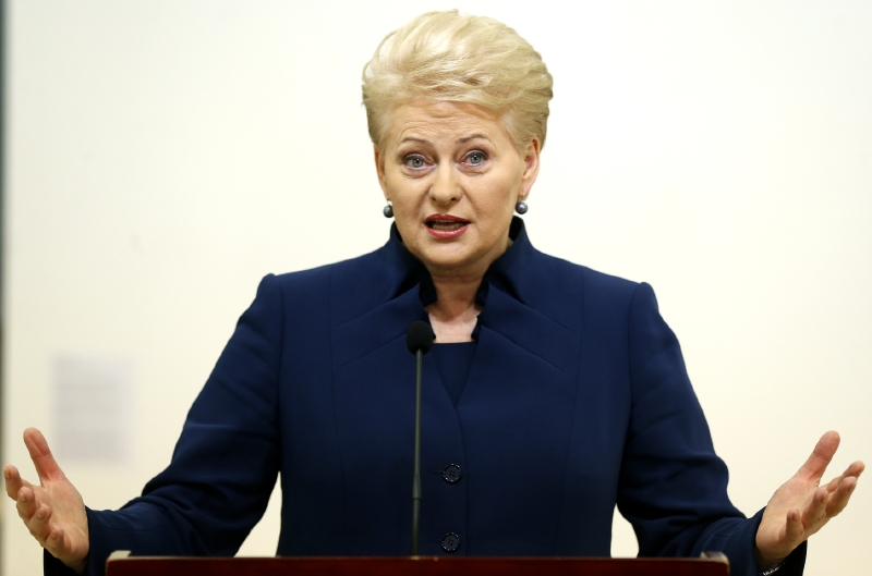 Litevská prezidentka Dalia Grybauskaitéová.