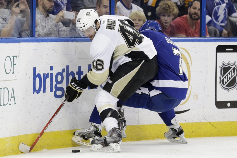 Dominik Uher v dresu Pittsburghu. 