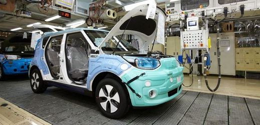 Elektricky poháněný vůz Kia Soul EV.