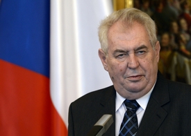 Prezident Miloš Zeman.