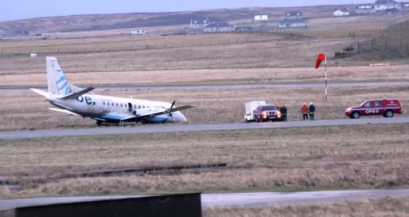 Letadlo při startu v Británii vyjelo z dráhy, nejspíše kvůli silnému bočnímu větru. Letadlo při startu v Británii vyjelo z dráhy, nejspíše kvůli silnému bočnímu větru.