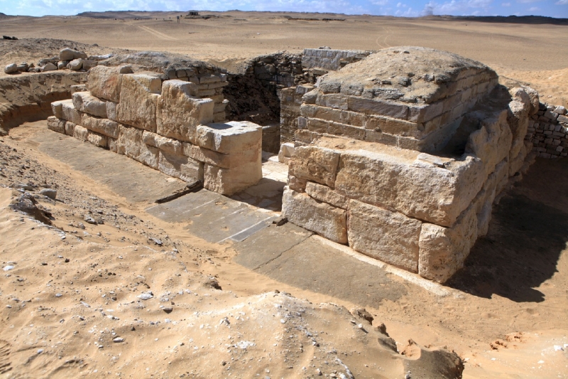 Hrobka dosud neznámé královny Chentkaus III., kterou objevili čeští egyptologové.
