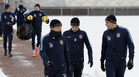 Fotbalisté Sparty vyrážejí na první trénink.
