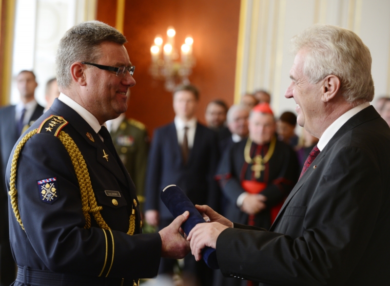 Jmenování Jakůbka do funkce náčelníka Hradu v roce 2013.