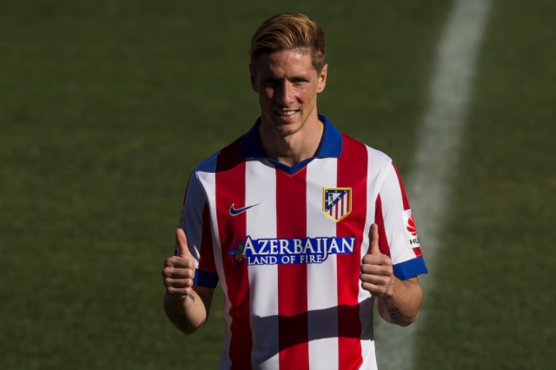 Fernando Torres v dresu Atlética Madrid.