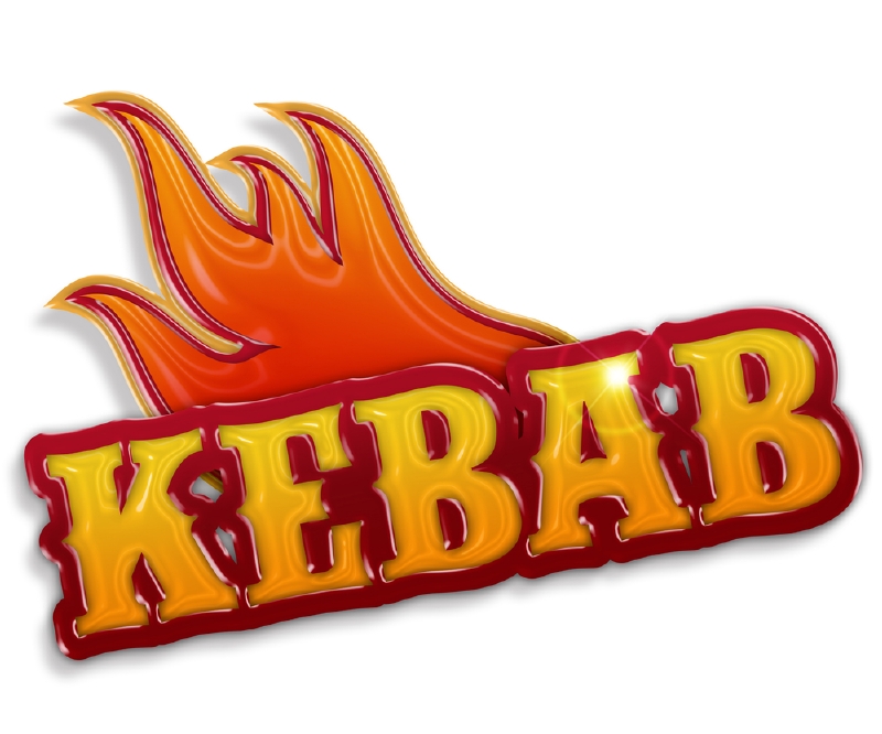Kebab jako symbol turecké tradice v bílém západním pečivu.