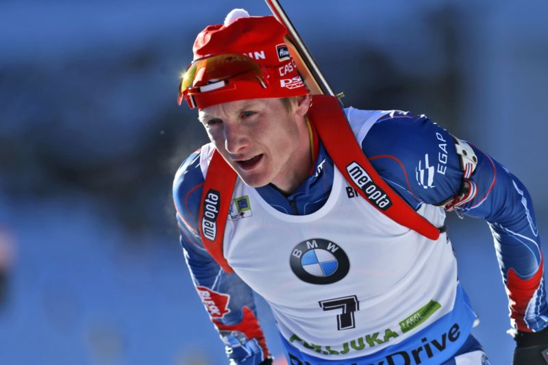 Biatlonista Ondřej Moravec.