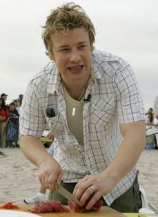 Známý kuchař Jamie Oliver.