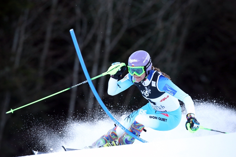 Šárka Strachová ve Flachau skončila nakonec na devátém místě.