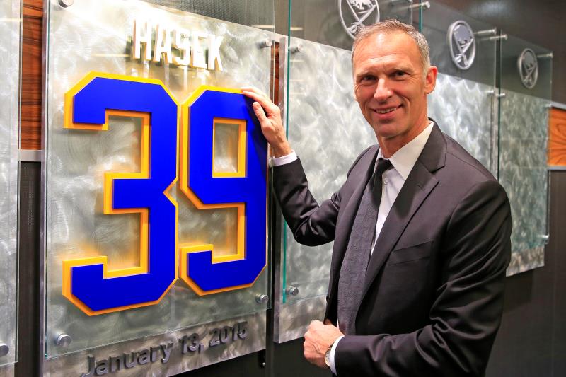 Dominik Hašek se dočkal v Buffalu velké pocty.