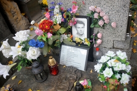 Hrob Jana Palacha na Olšanských hřbitovech