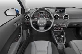 Interiér nového modelu Audi A1 Sportback je prostorný a kvalitní.