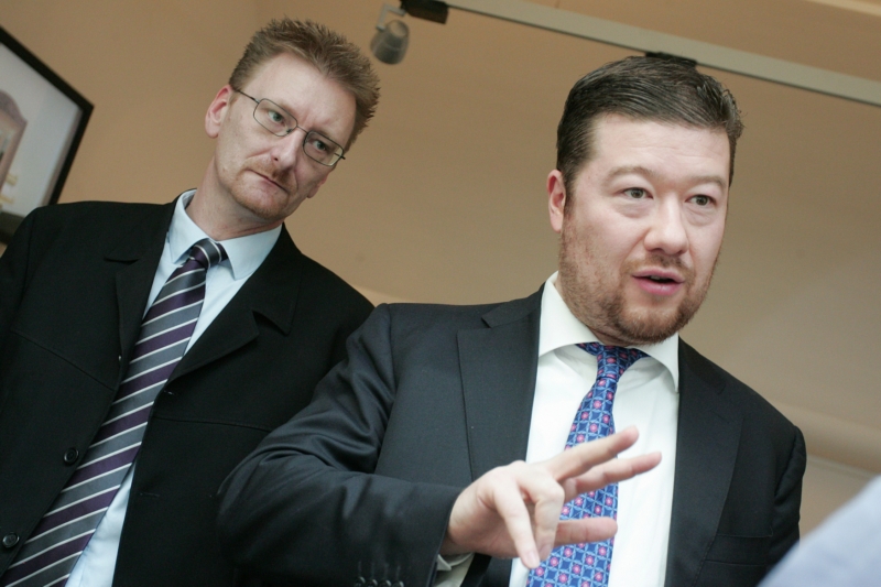 Marek Černoch (vlevo) a Tomio Okamura. Marek Černoch (vlevo) a Tomio Okamura.