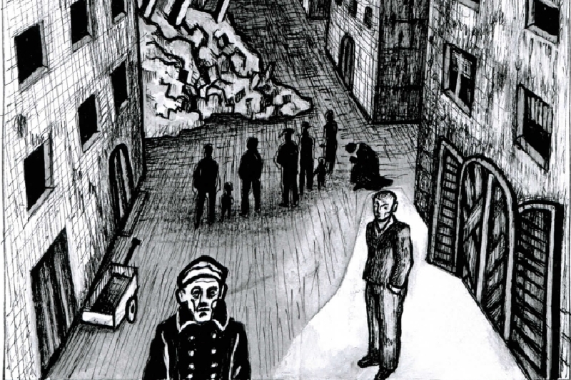 Rónovy ilustrace skvěle korespondují s náladou knihy.