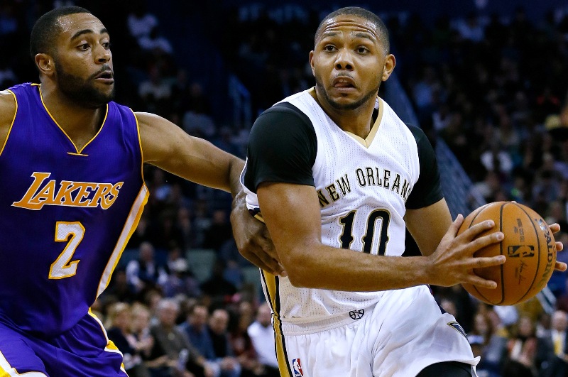 Momentka ze zápasu mezi Los Angeles Lakers a New Orleans.