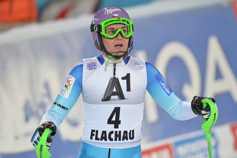 Česká lyžařka Šárka Strachová.