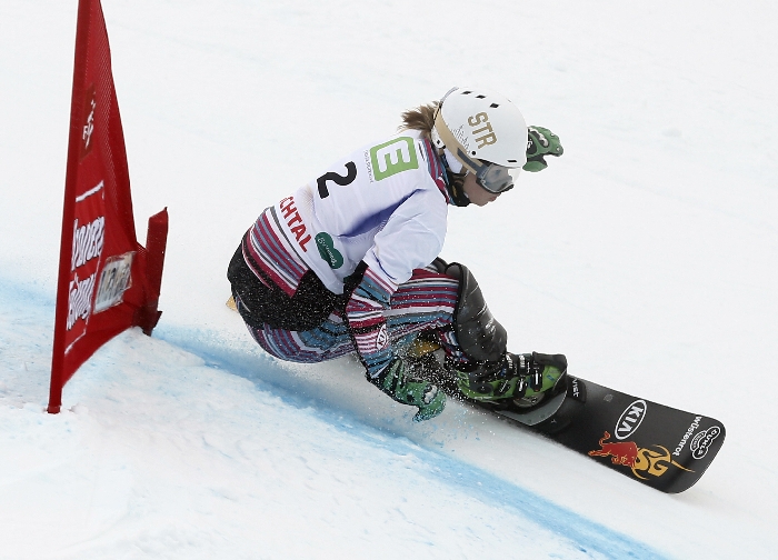 Ester Ledecká v akci.