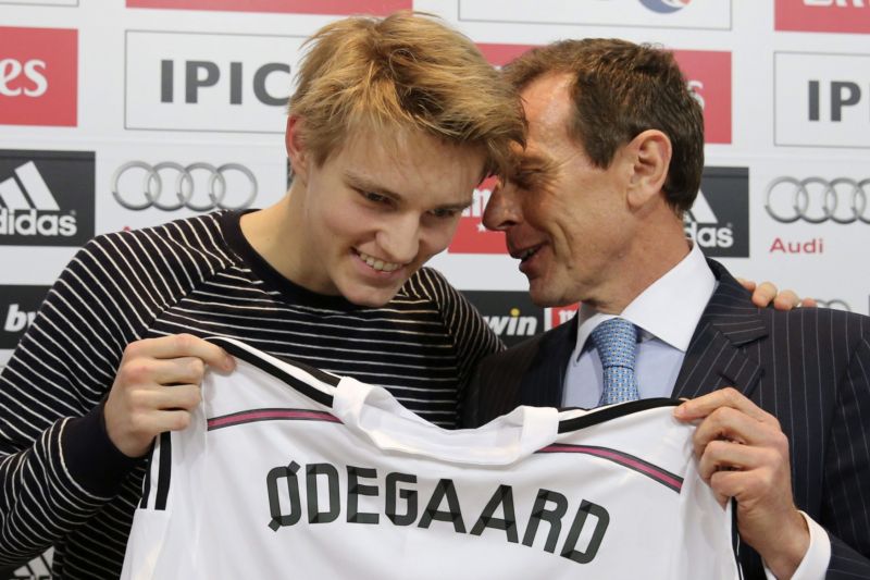 Norský supertalent Martin Ödegaard s  Emilie Butragueñem.