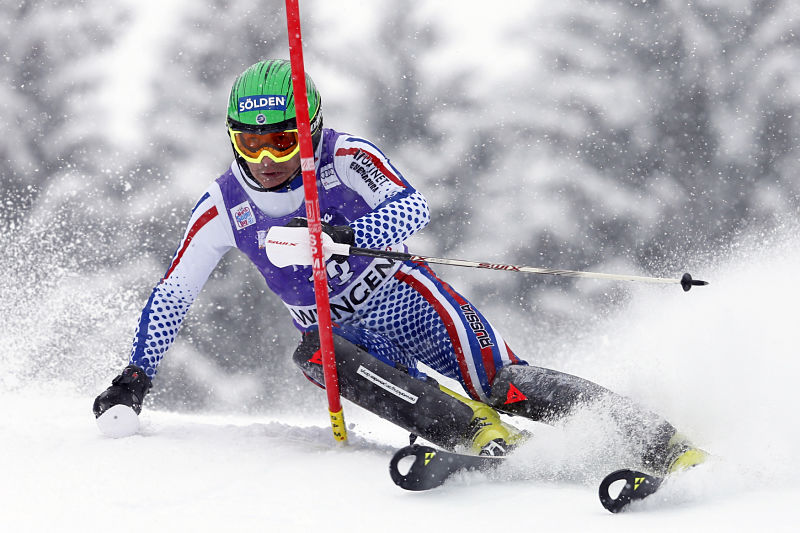 Švéd Mattias Hargin vyhrál slalom v Kitzbühelu.