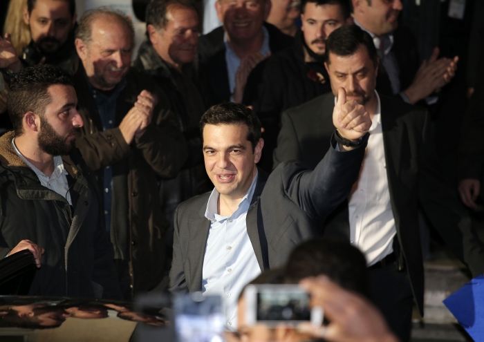 Předseda strany Syriza Alexis Tsipras.