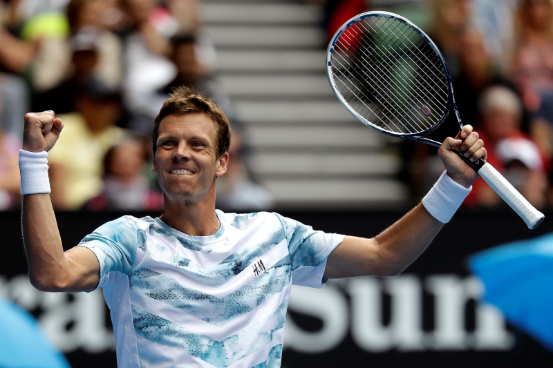 Tomáš Berdych se může smát. Tomáš Berdych se může smát.