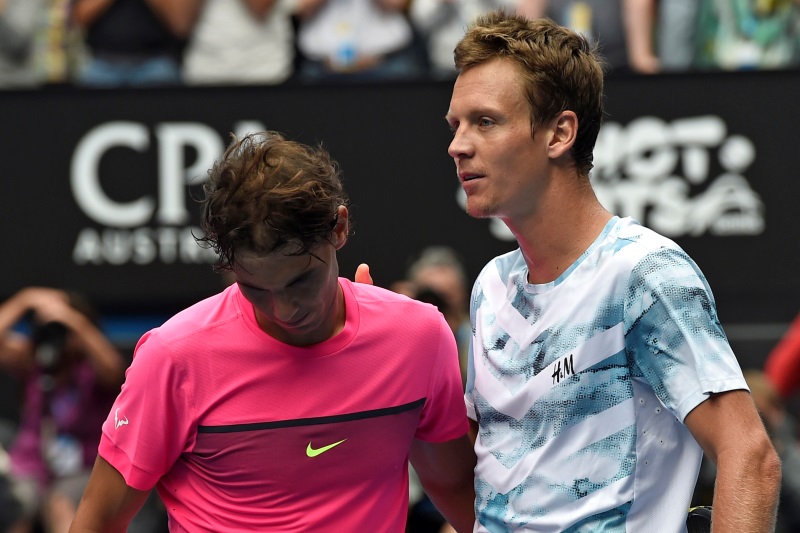 Tomáš Berdych vyprovodil ve čtvrtfinále favorizovaného Španěla Rafaela Nadala.