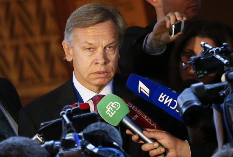 Šéf zahraničního výboru Státní Dumy Alexej Puškov.