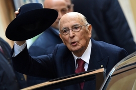 Dosavadní prezident Girogio Napolitano.