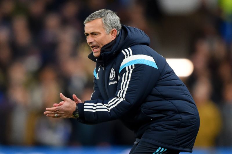 Trenér Chelsea José Mourinho. 