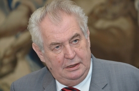 Prezident Miloš Zeman.