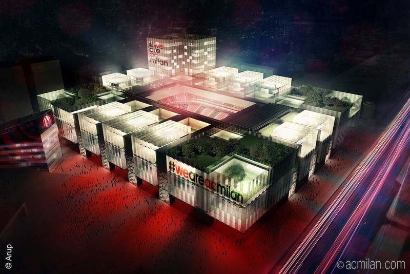 AC Milán představil plány na nový stadion. 