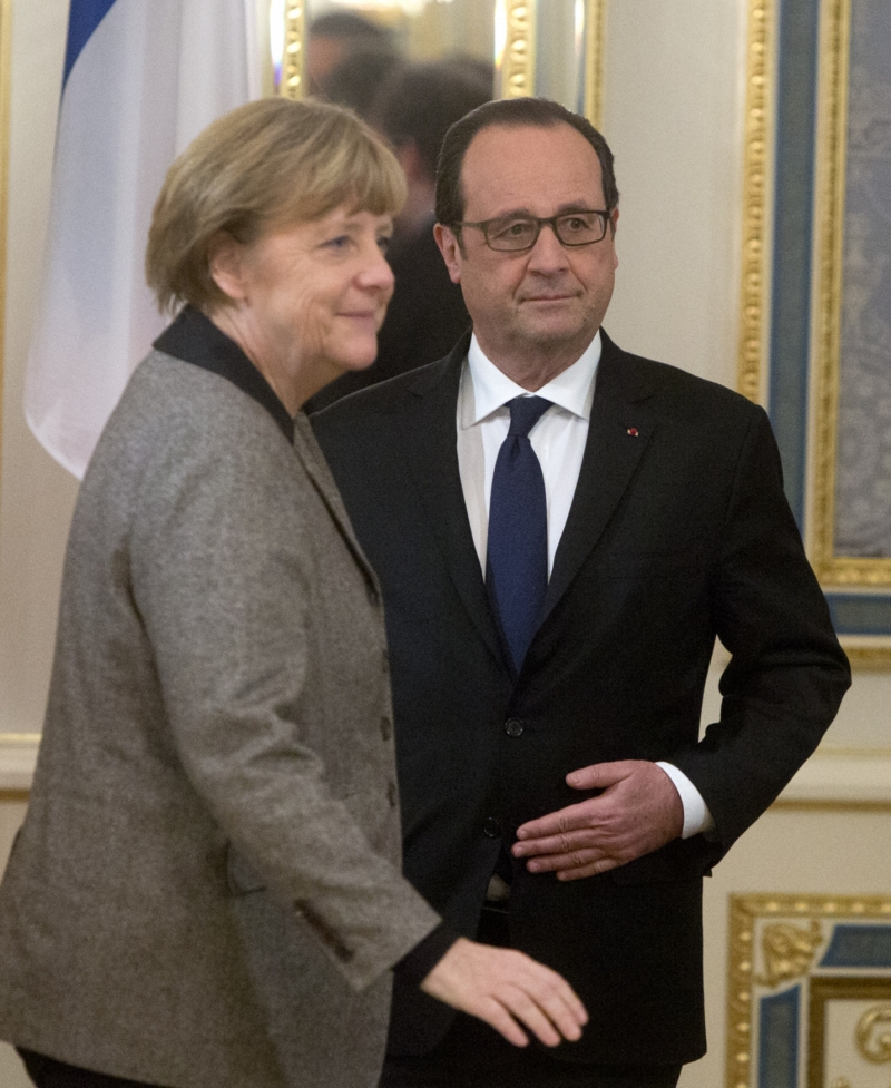Angela Merkelová a Francois Hollande budou jednat s Putinem.