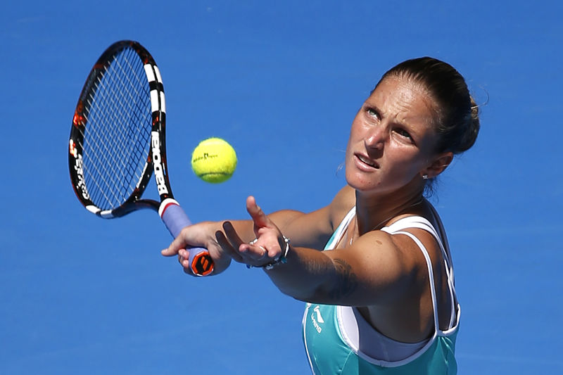 Tenistka Karolína Plíšková rozehraje duel úvodního kola Fed Cupu v Kanadě. Tenistka Karolína Plíšková rozehraje duel úvodního kola Fed Cupu v Kanadě.