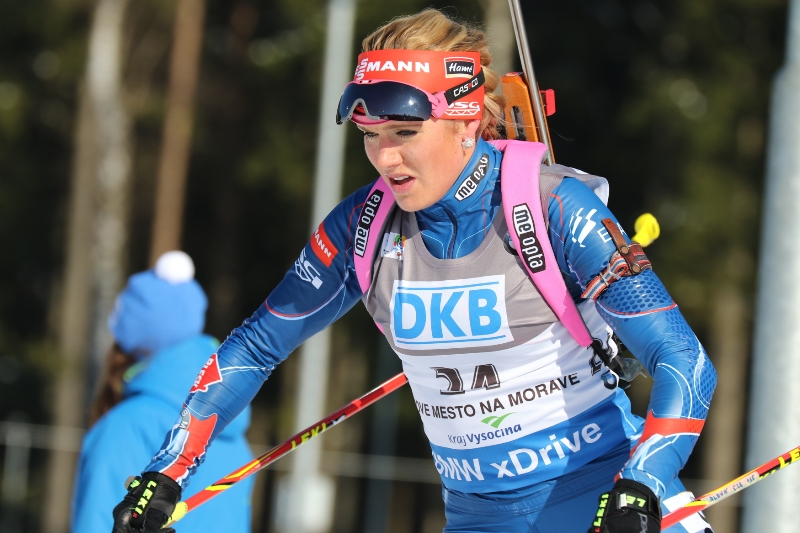 Gabriela Soukalová skončila ve sprintu dvacátá.