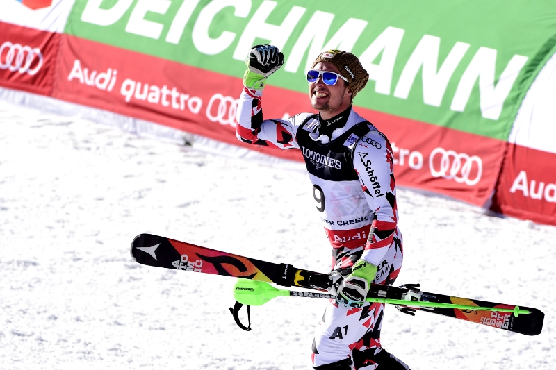 Mistr světa v superkombinaci Marcel Hirscher.