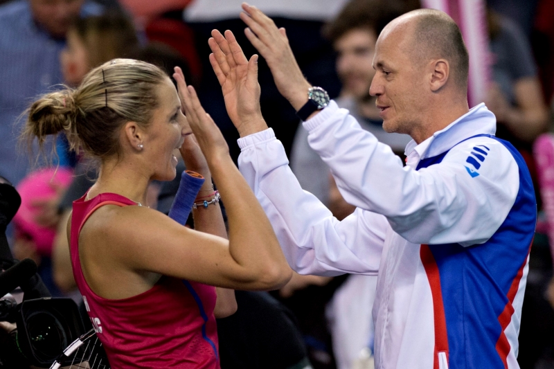Karolína Plísková a Petr Pála. Karolína Plísková a Petr Pála.
