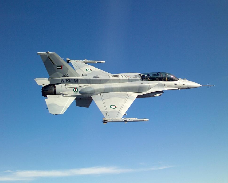 Letoun F-16 letectva SAE (ilustrační foto).
