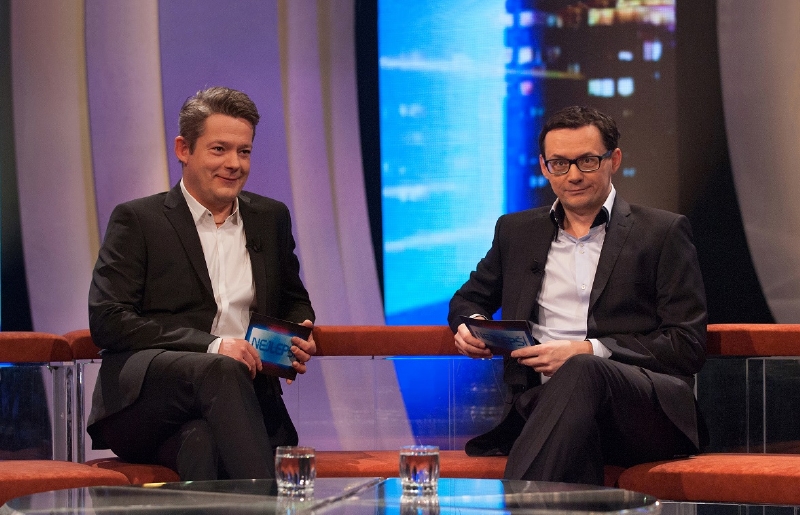 Moderátorem Hodiny pravdy bude Aleš Háma, na foto s režisérem Jakubem Wehrenbergem.