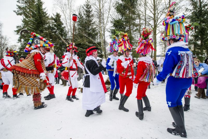 Tradice, která je od roku 2010 součástí světového kulturního dědictví UNESCO. Na snímku členové vesnické skupiny z Vortové u Hlinska.