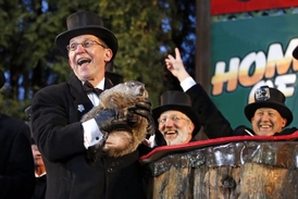 Kolem předpovědi dělají v Punxsutawney velké haló.